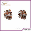 wholesale fashion accessories diamond rose gold earrings